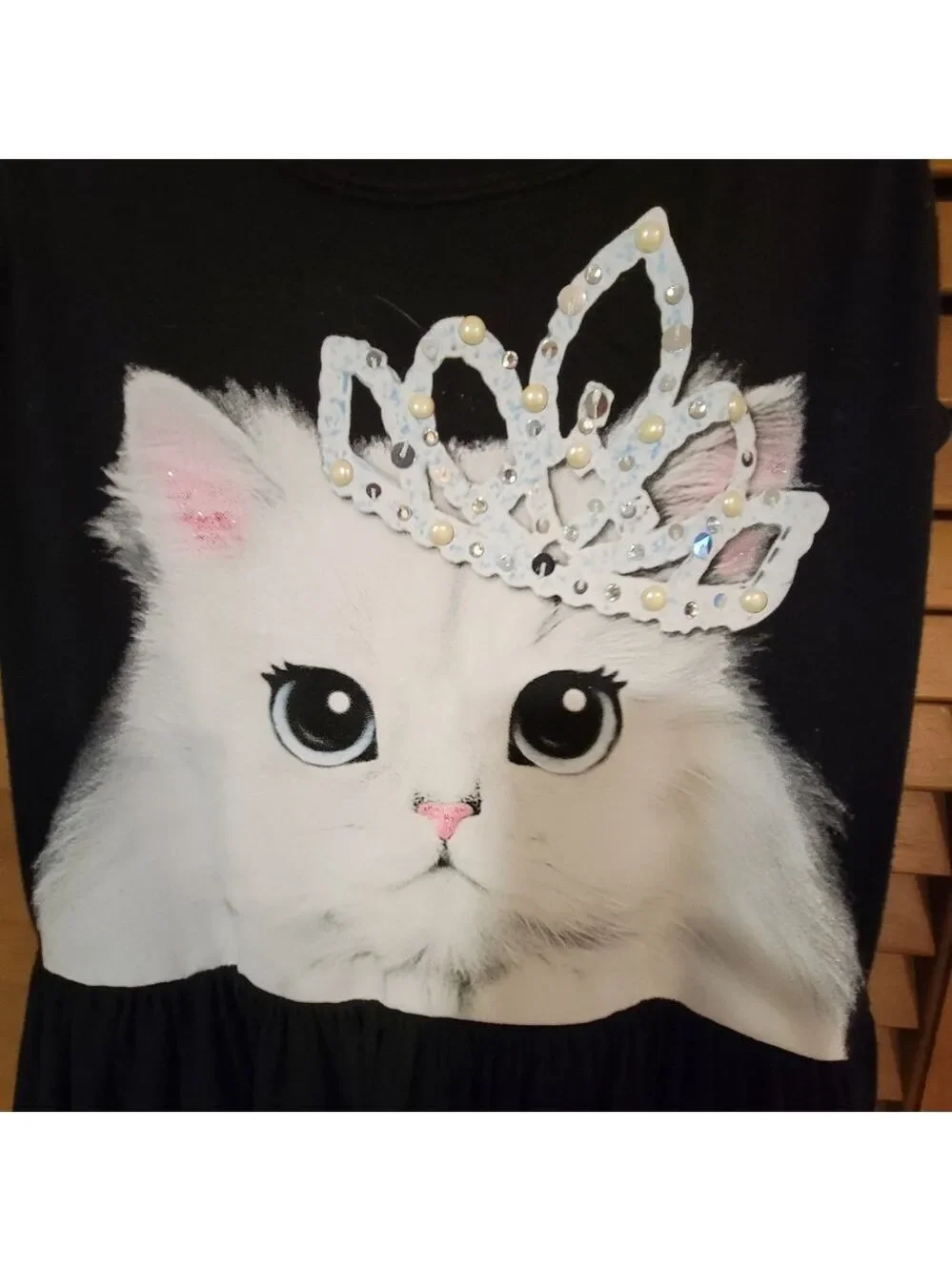 EUC Girl's 18 Justice Sleeveless Dress Cat Princess